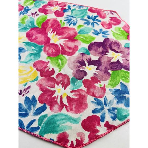 Set 6 Vintage Pastel Romantic Coquette Floral Placemats Easter Pink Flowers Blue - Picture 7 of 9